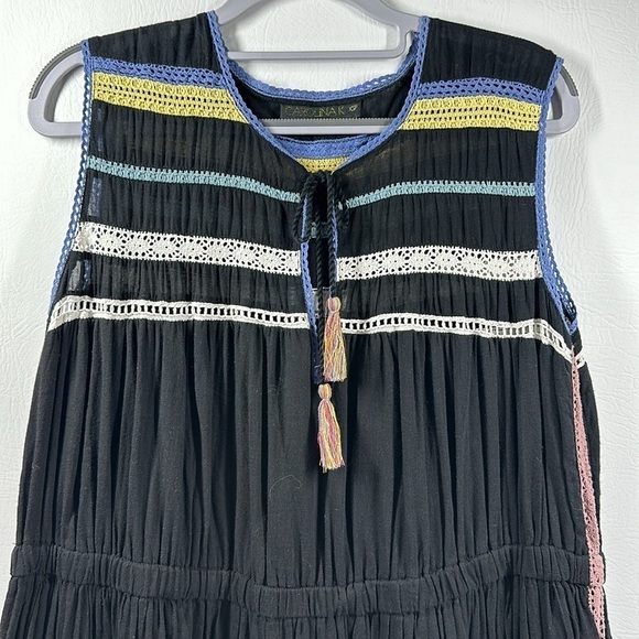 Anthropologie Carolina K Esmeralda Crochet Black Mini Dress, XSP - Picture 2 of 10